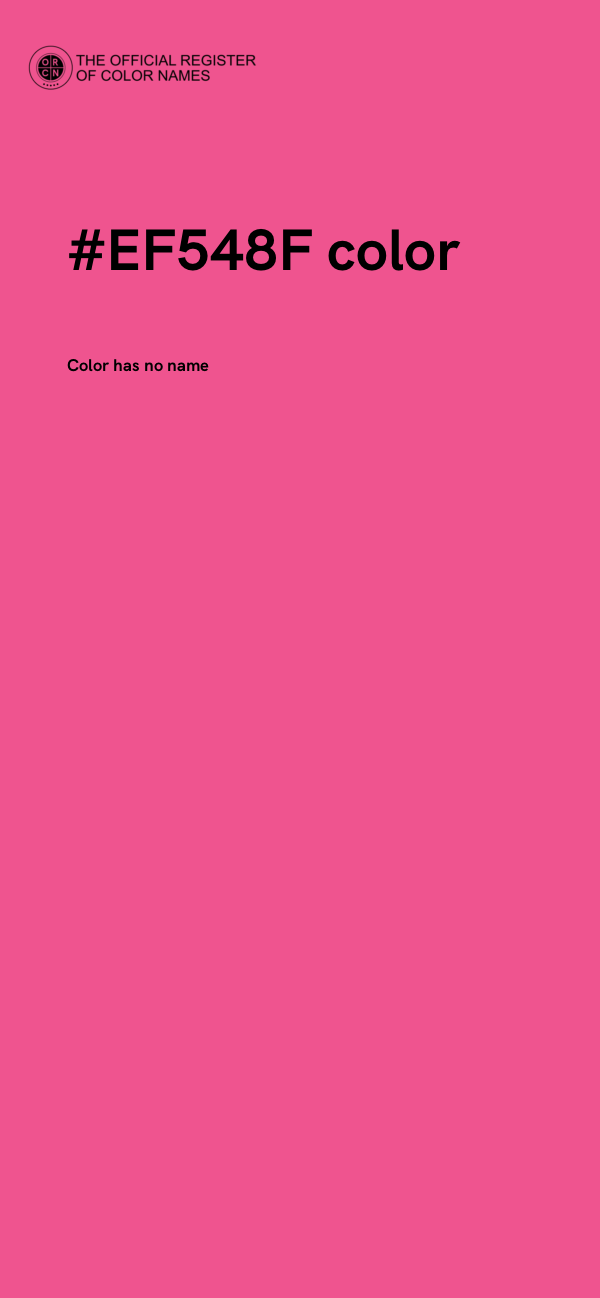 #EF548F color image