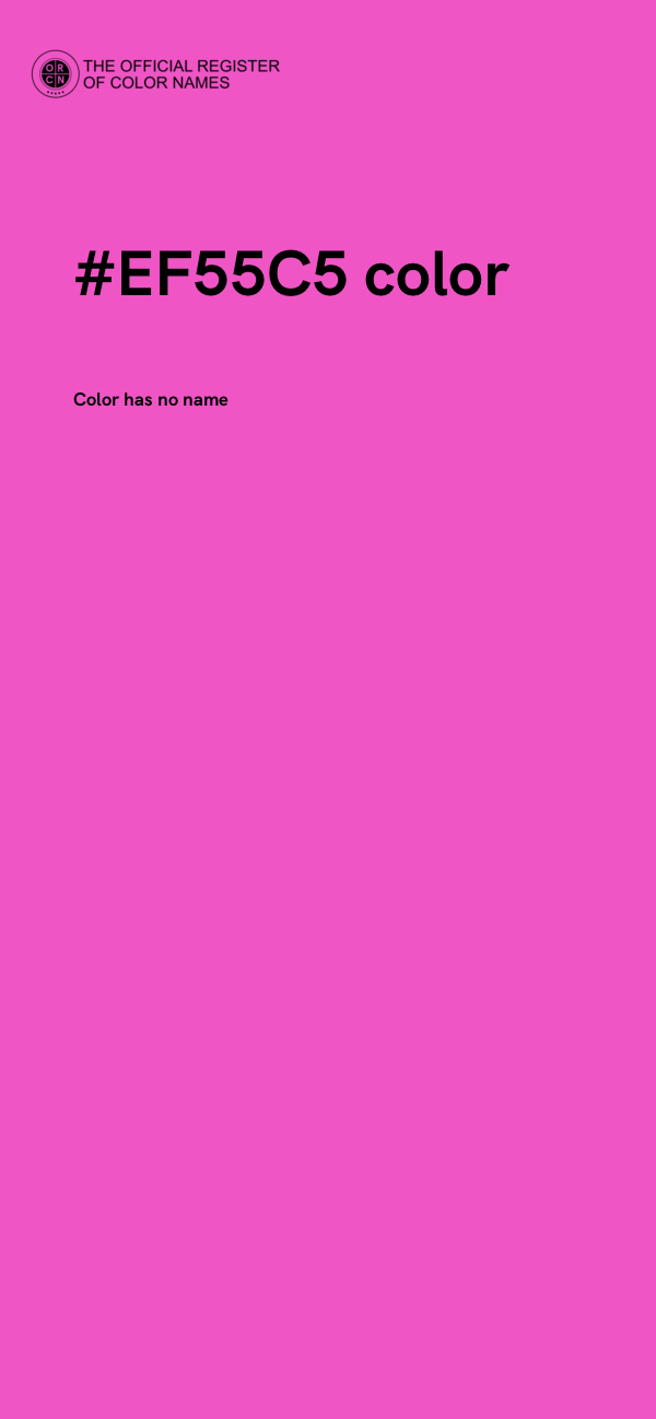 #EF55C5 color image