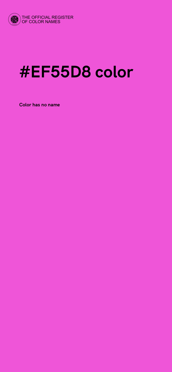 #EF55D8 color image