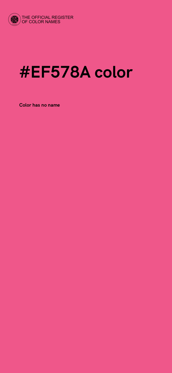 #EF578A color image