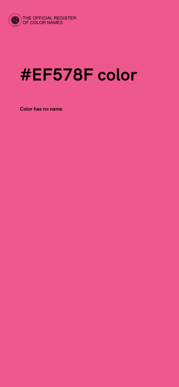 #EF578F color image