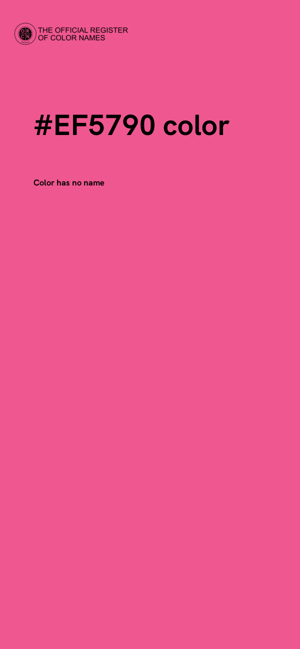 #EF5790 color image