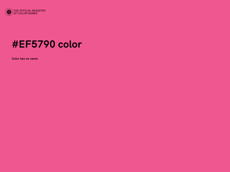 #EF5790 color image