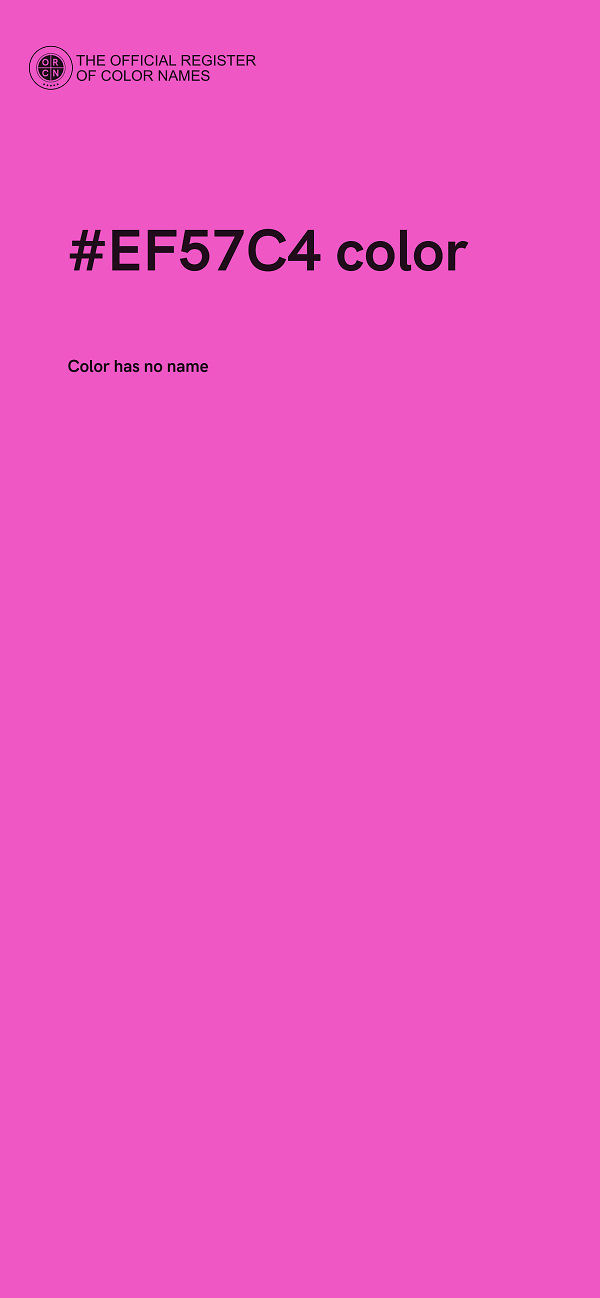 #EF57C4 color image
