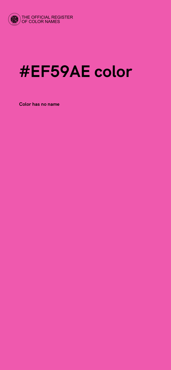 #EF59AE color image