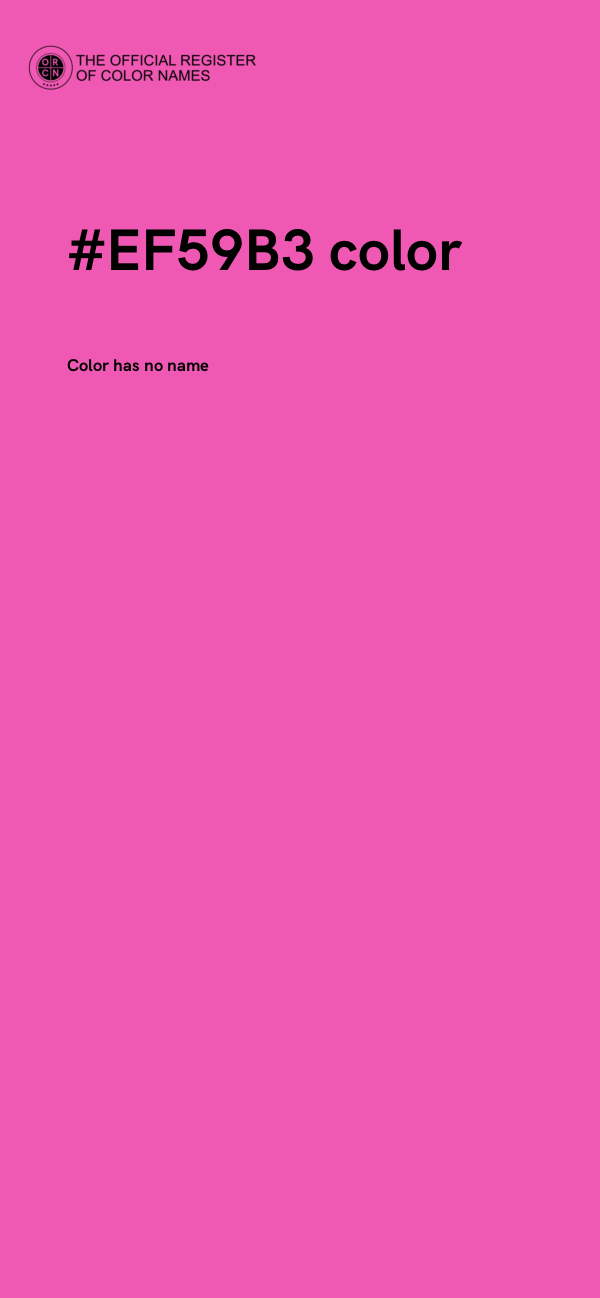 #EF59B3 color image