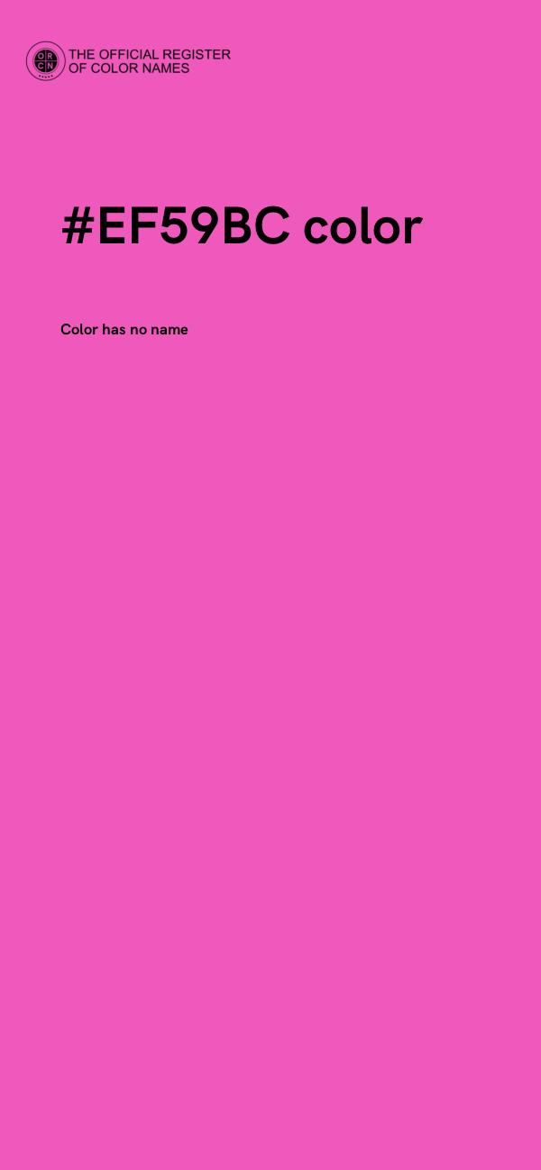 #EF59BC color image