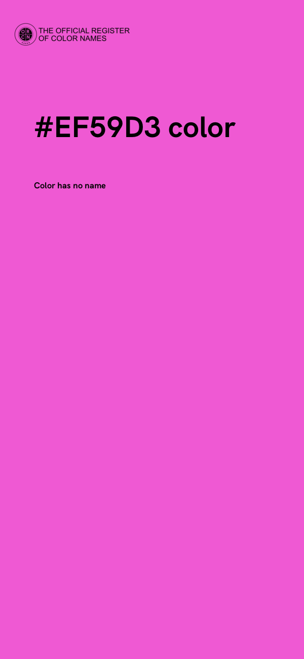 #EF59D3 color image
