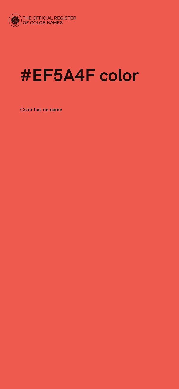 #EF5A4F color image