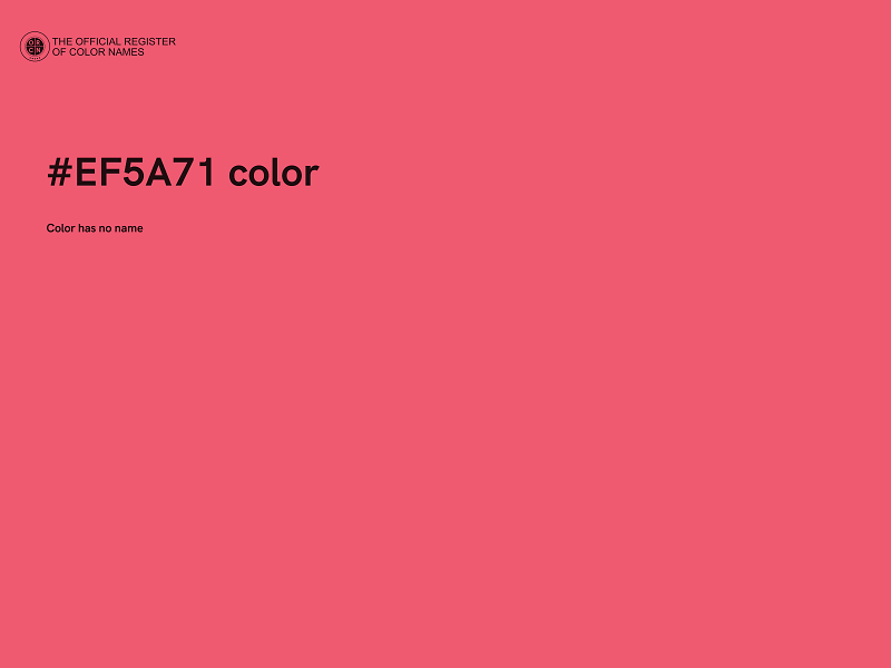 #EF5A71 color image