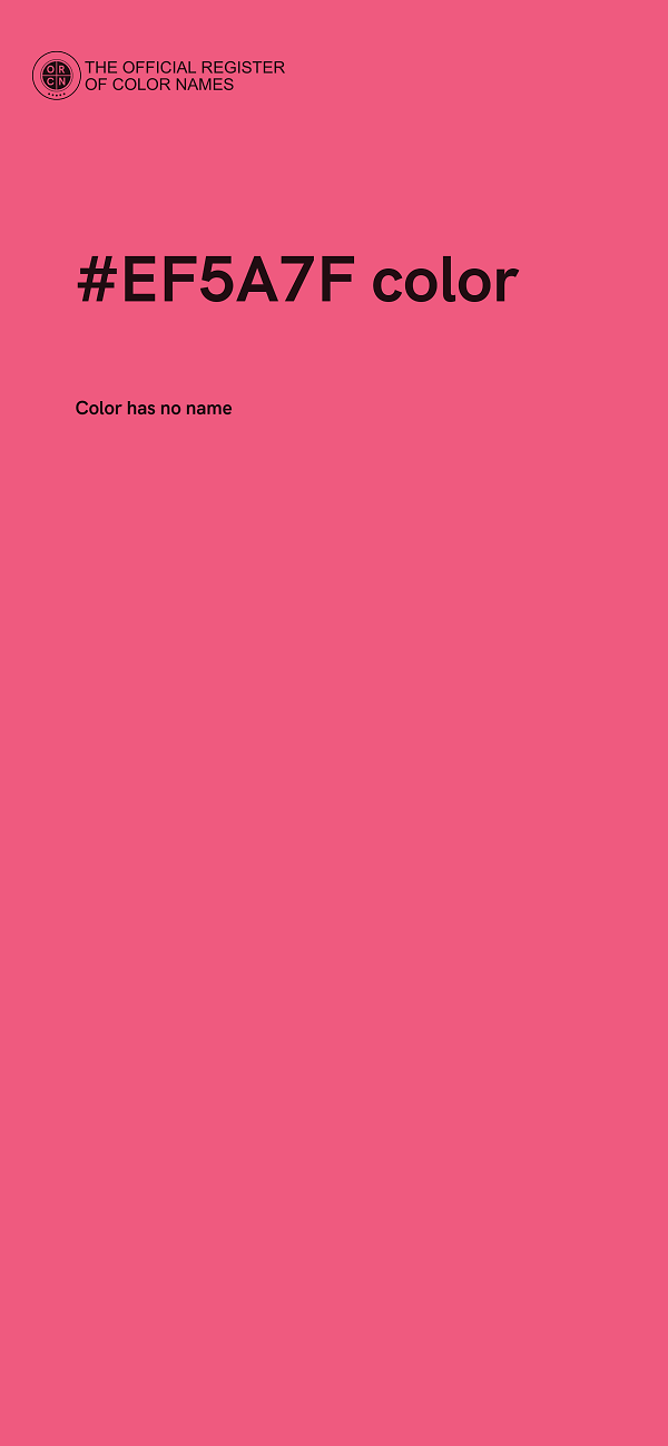 #EF5A7F color image