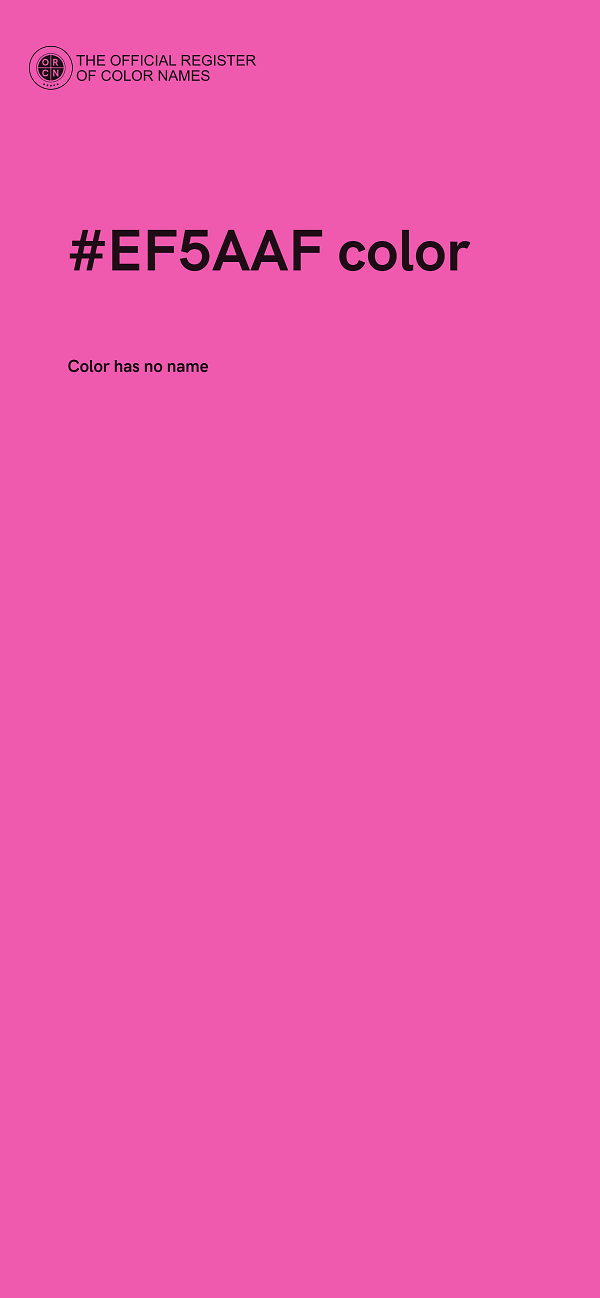#EF5AAF color image