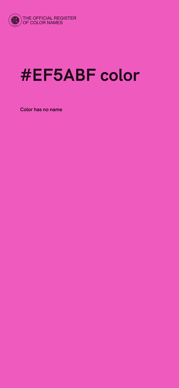 #EF5ABF color image
