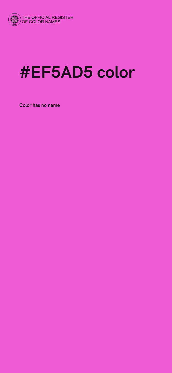 #EF5AD5 color image