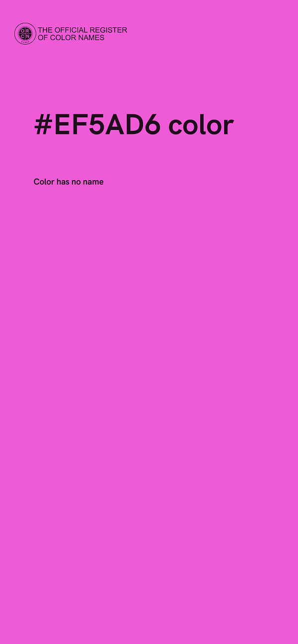 #EF5AD6 color image