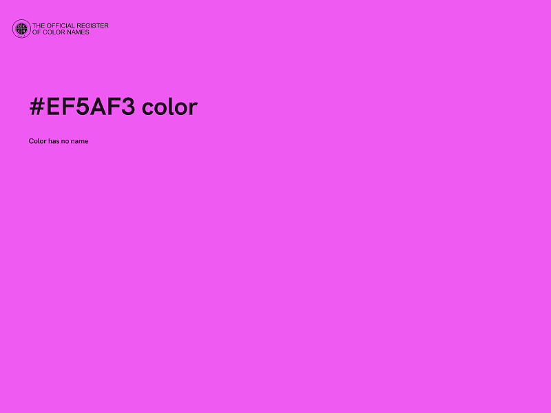 #EF5AF3 color image