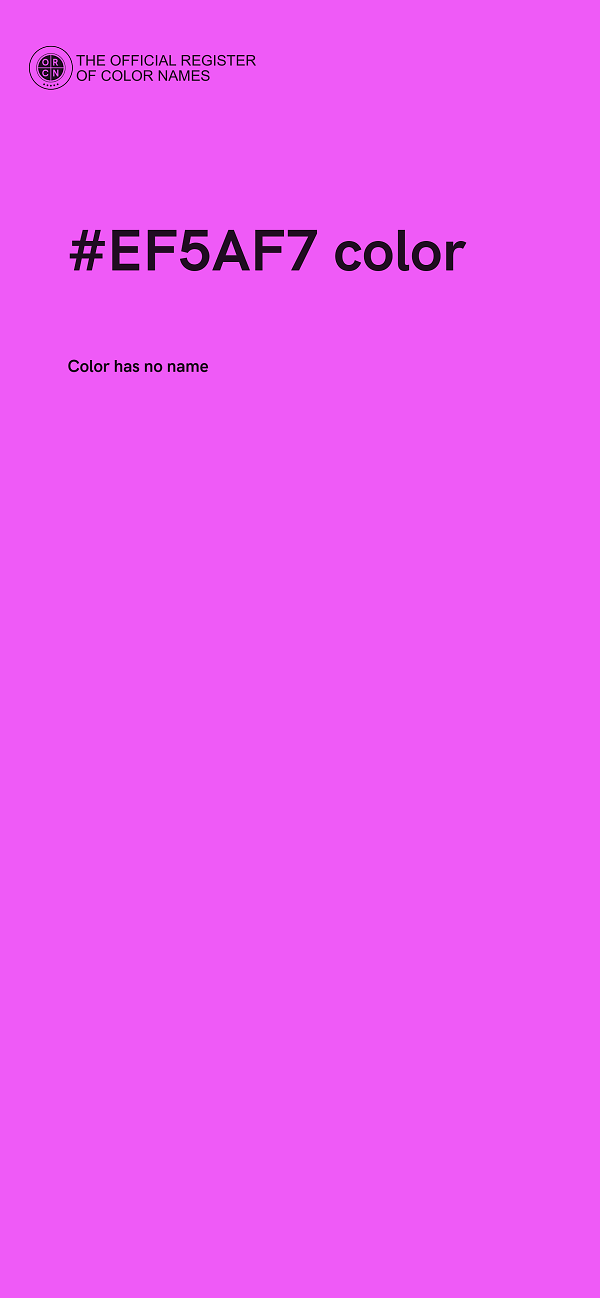 #EF5AF7 color image