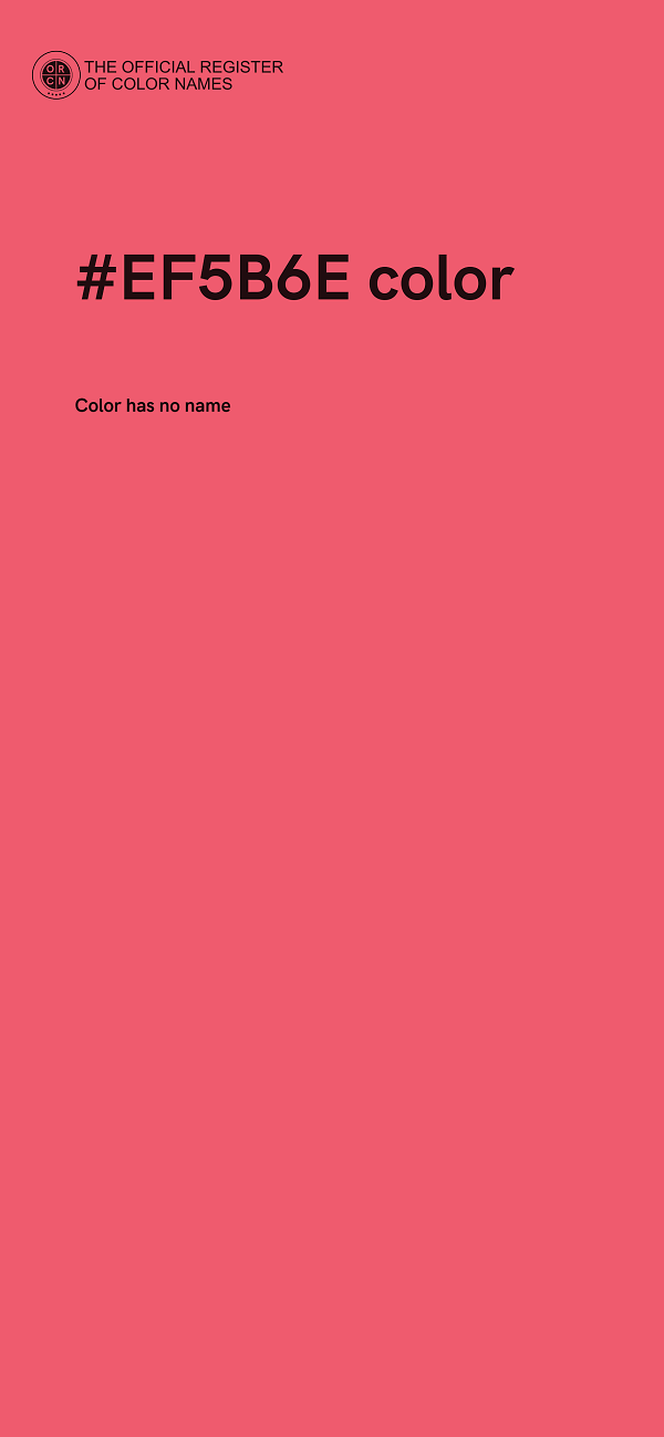 #EF5B6E color image