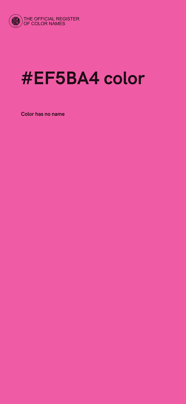 #EF5BA4 color image