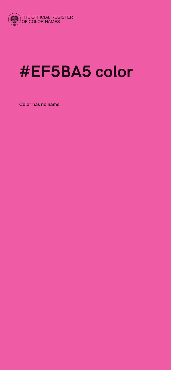 #EF5BA5 color image