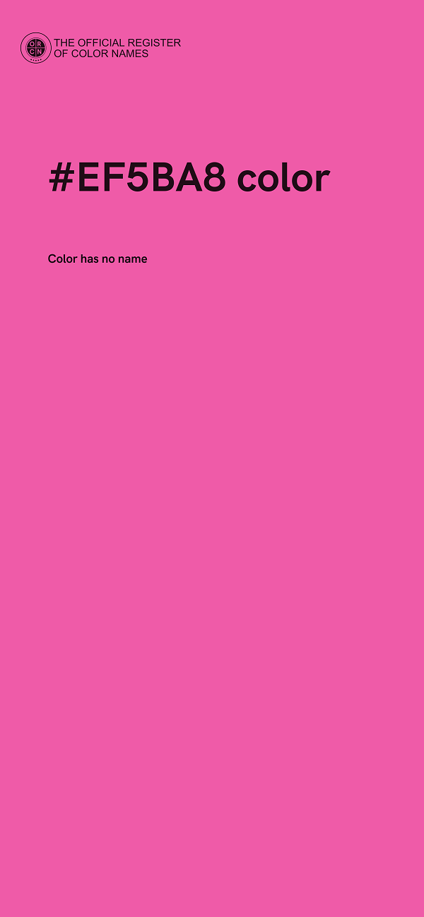 #EF5BA8 color image