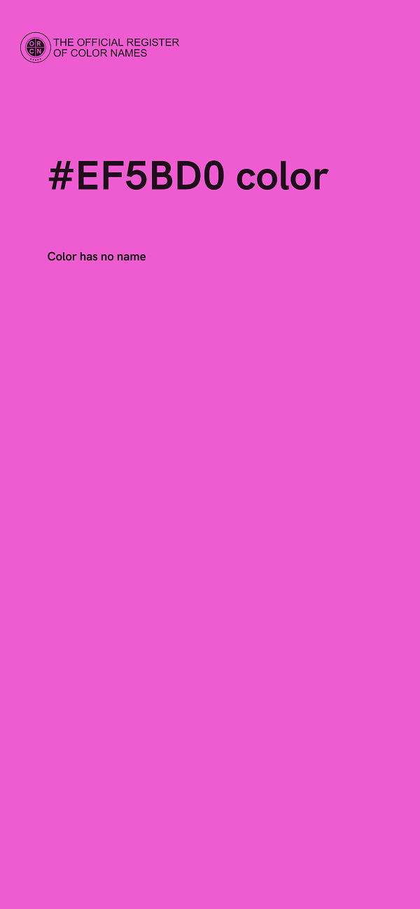 #EF5BD0 color image
