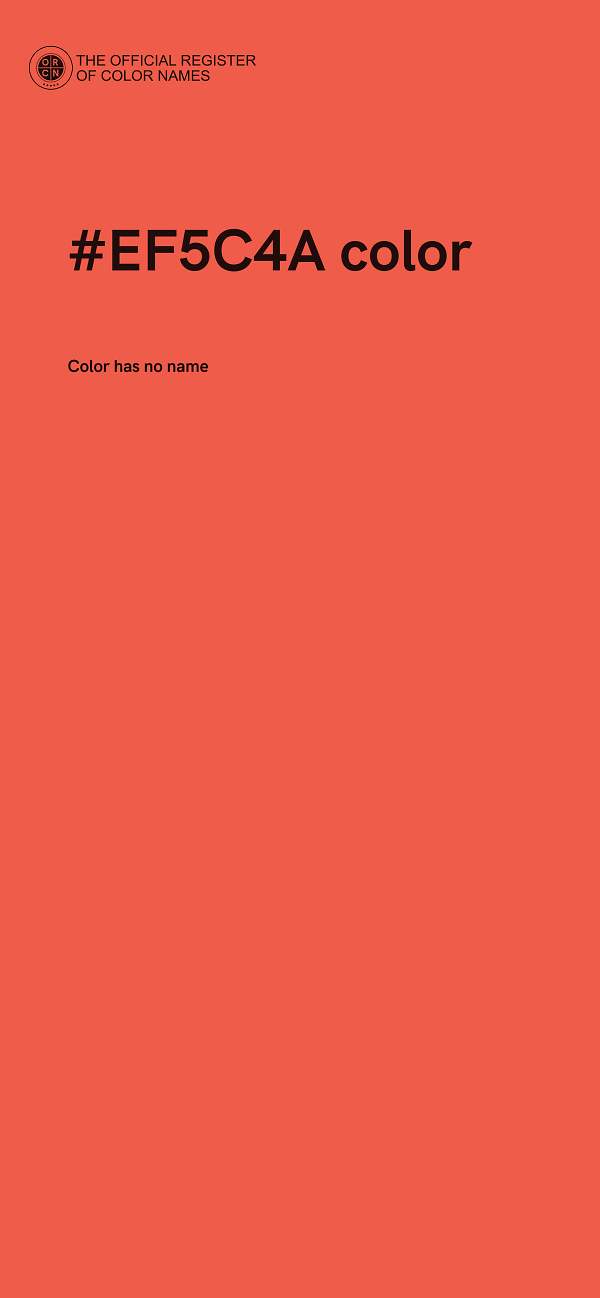#EF5C4A color image