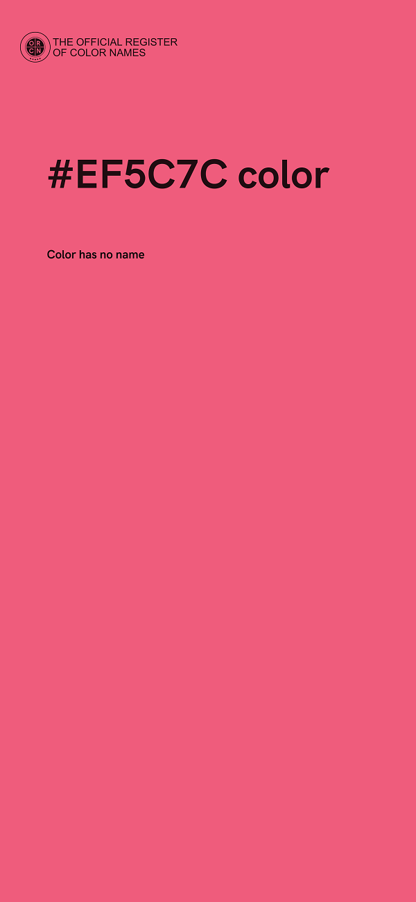 #EF5C7C color image