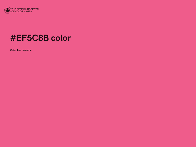 #EF5C8B color image