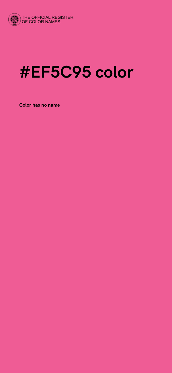 #EF5C95 color image