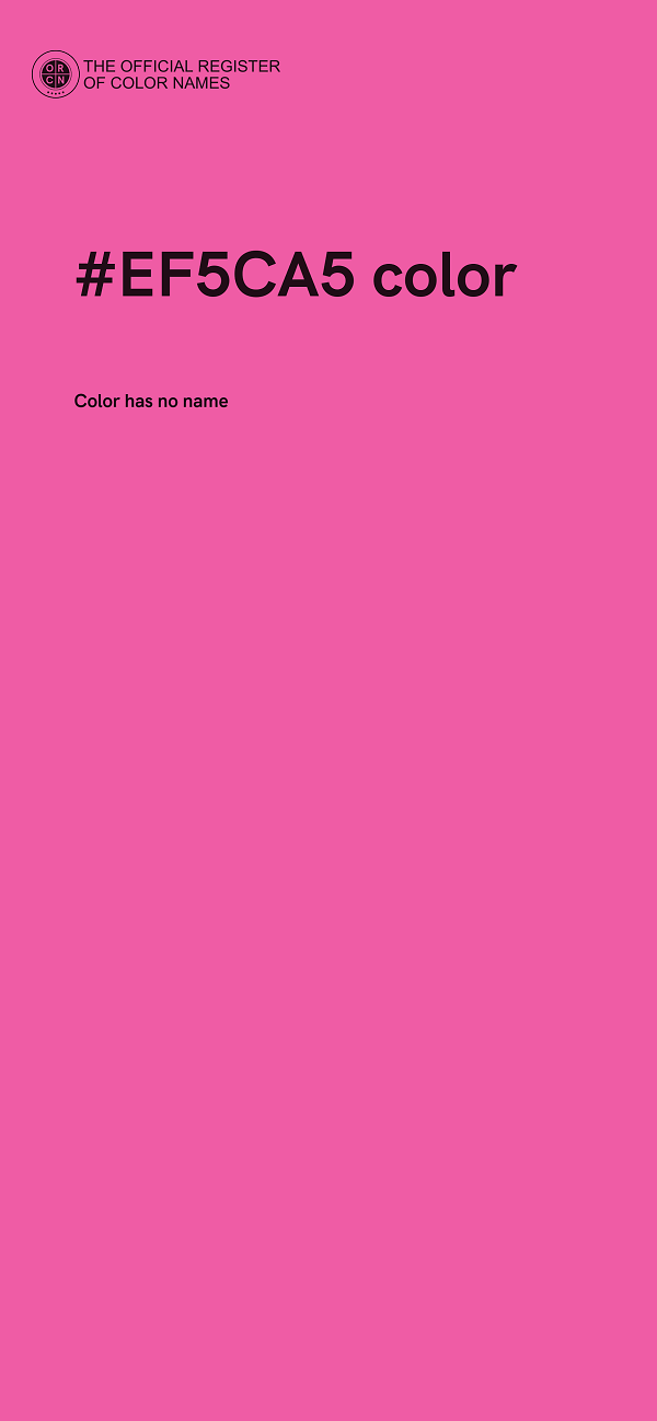 #EF5CA5 color image