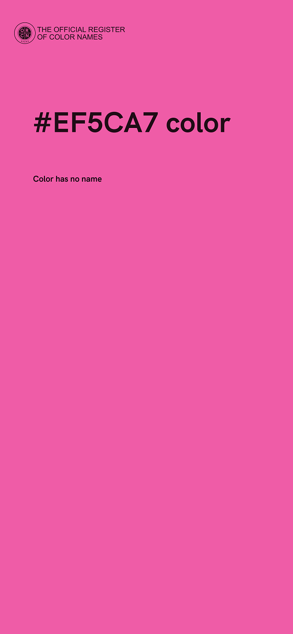 #EF5CA7 color image