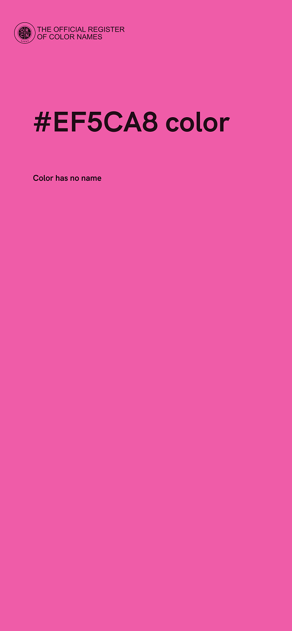 #EF5CA8 color image