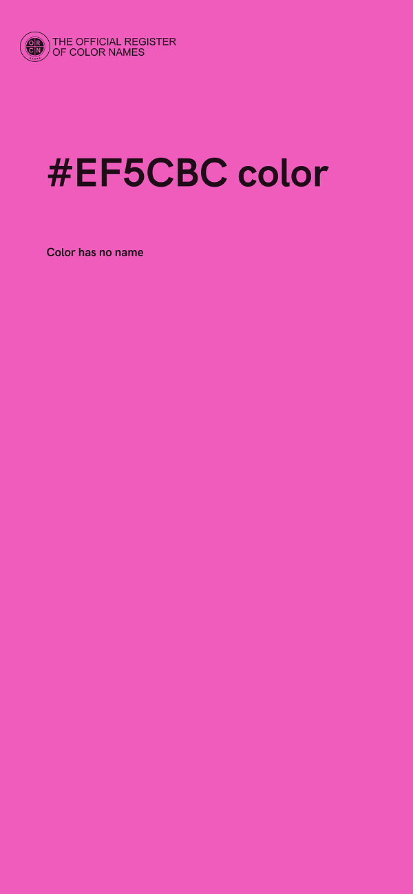 #EF5CBC color image