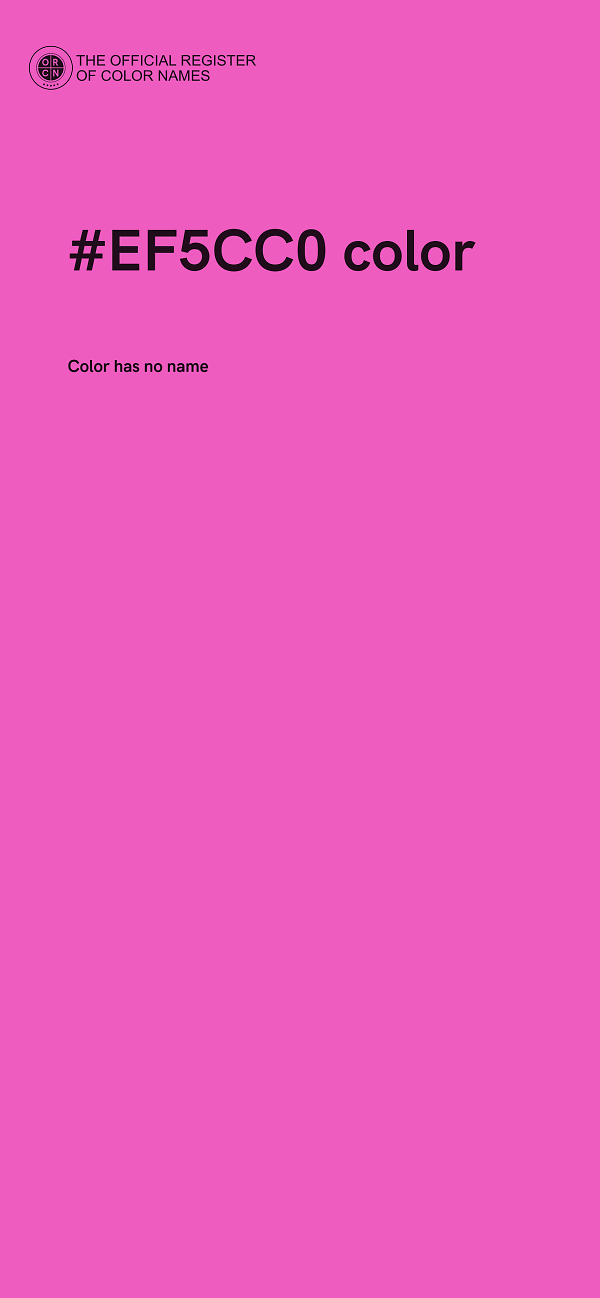 #EF5CC0 color image