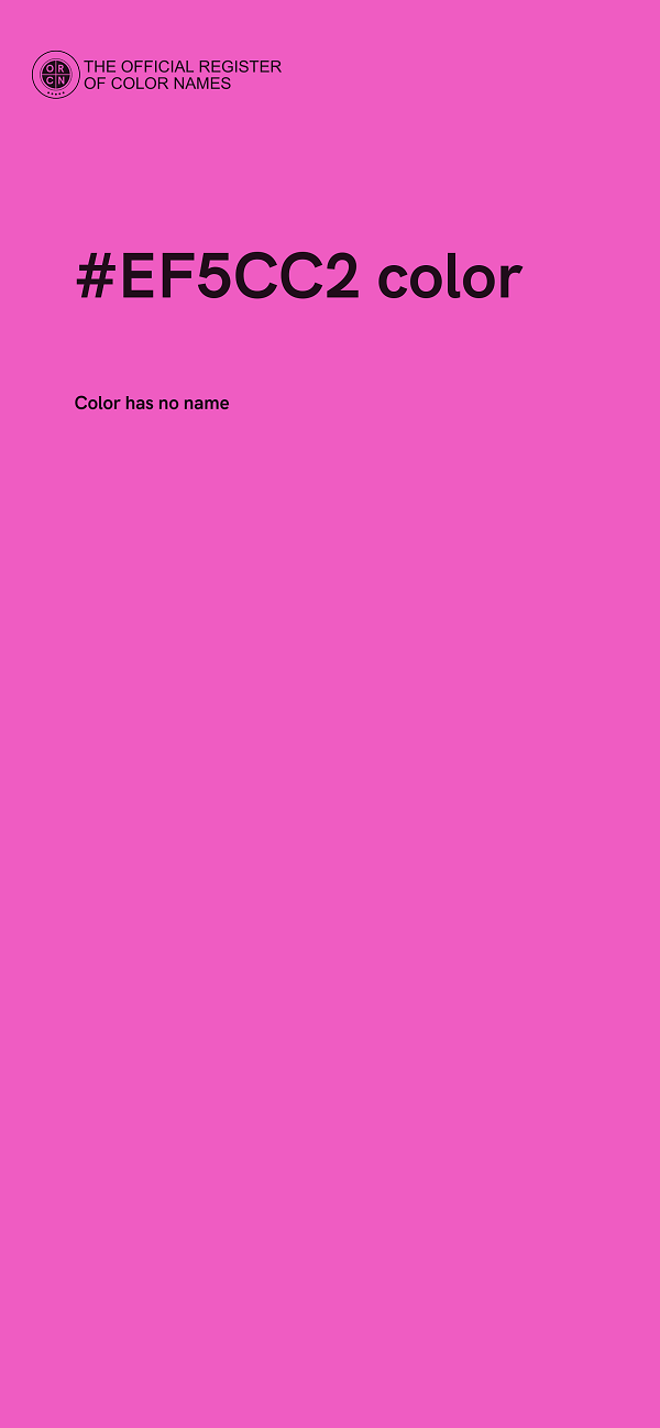 #EF5CC2 color image