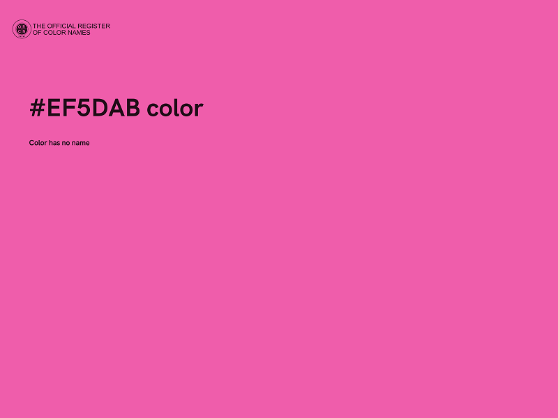 #EF5DAB color image