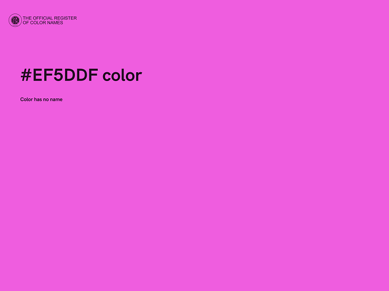 #EF5DDF color image