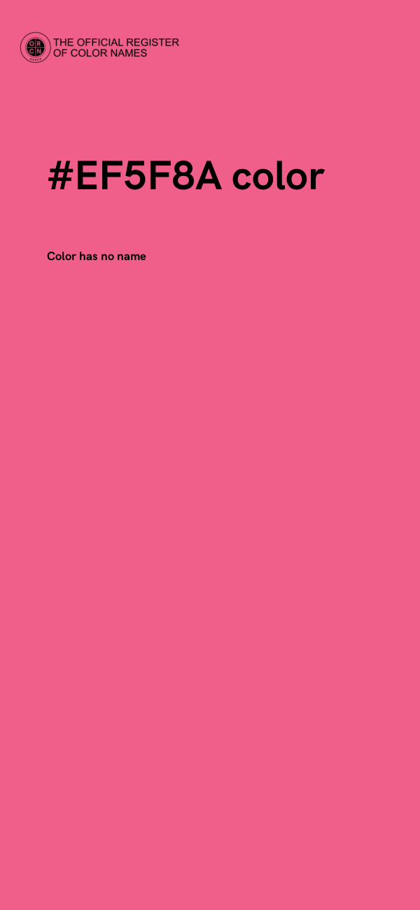 #EF5F8A color image