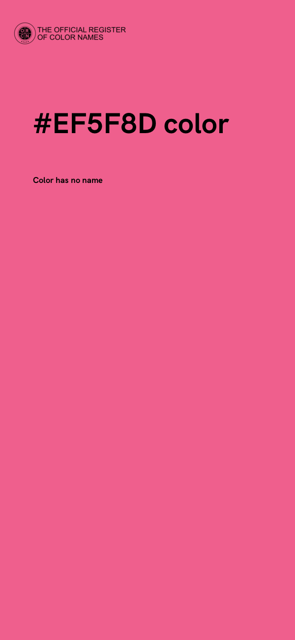 #EF5F8D color image