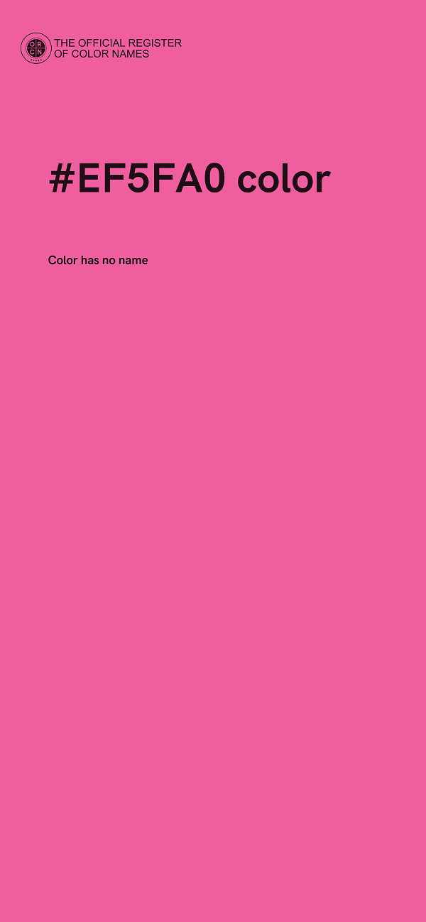 #EF5FA0 color image