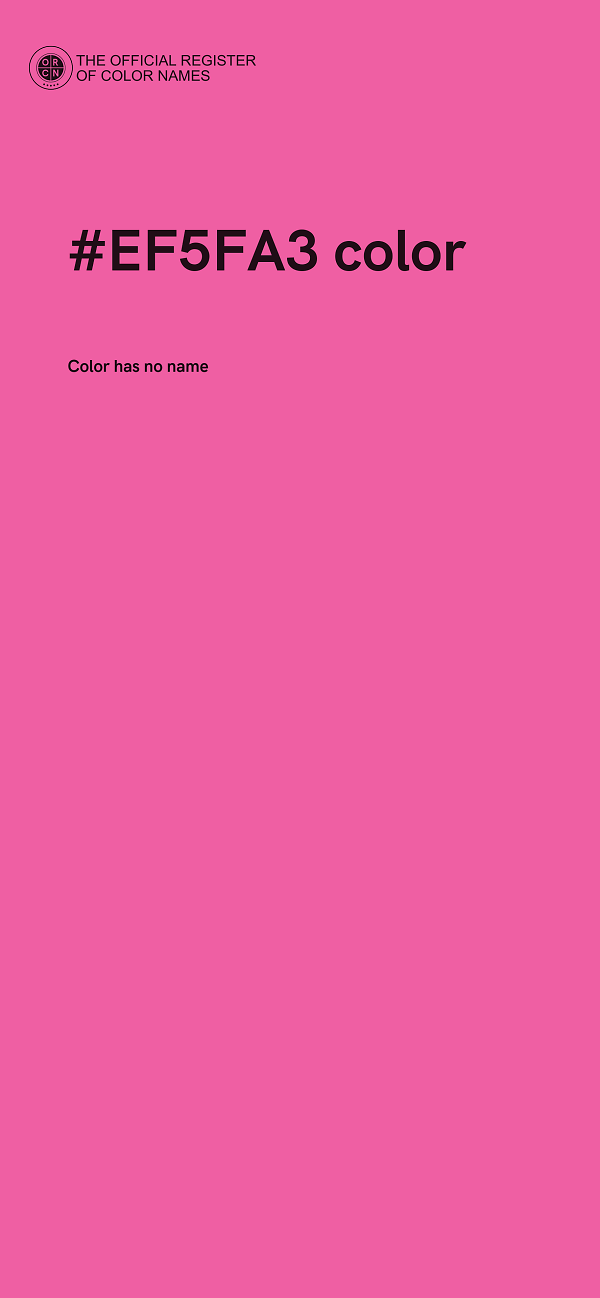 #EF5FA3 color image