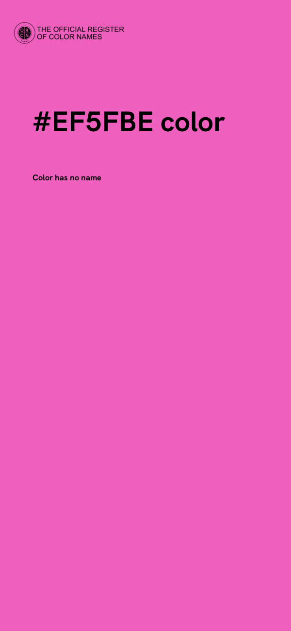#EF5FBE color image