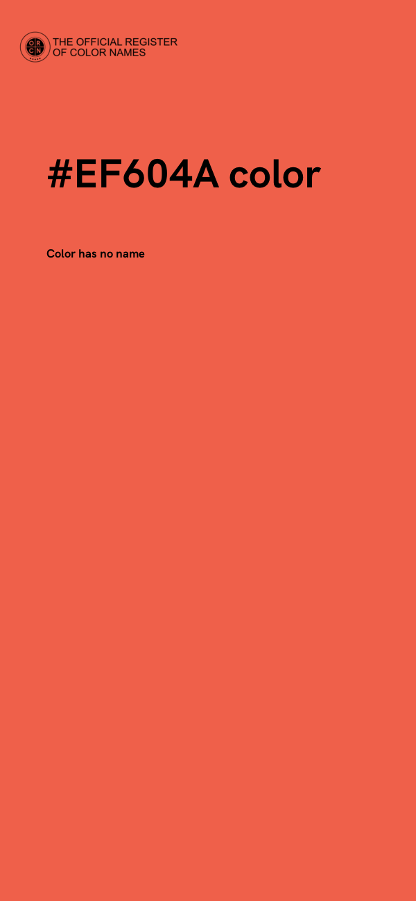 #EF604A color image