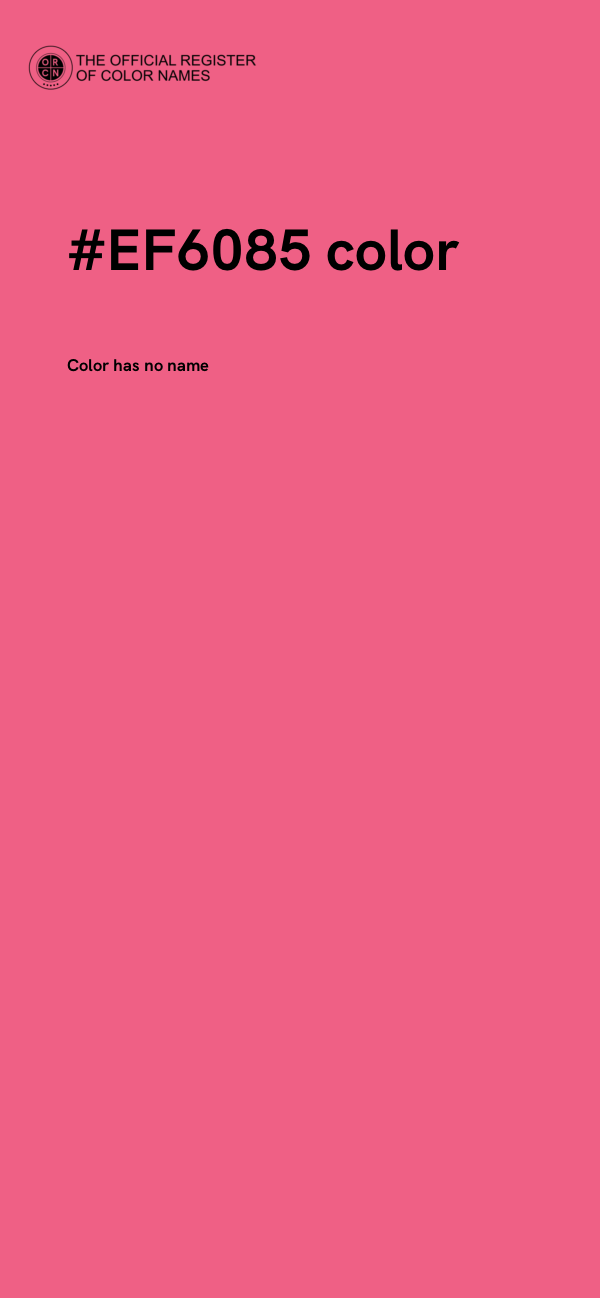 #EF6085 color image