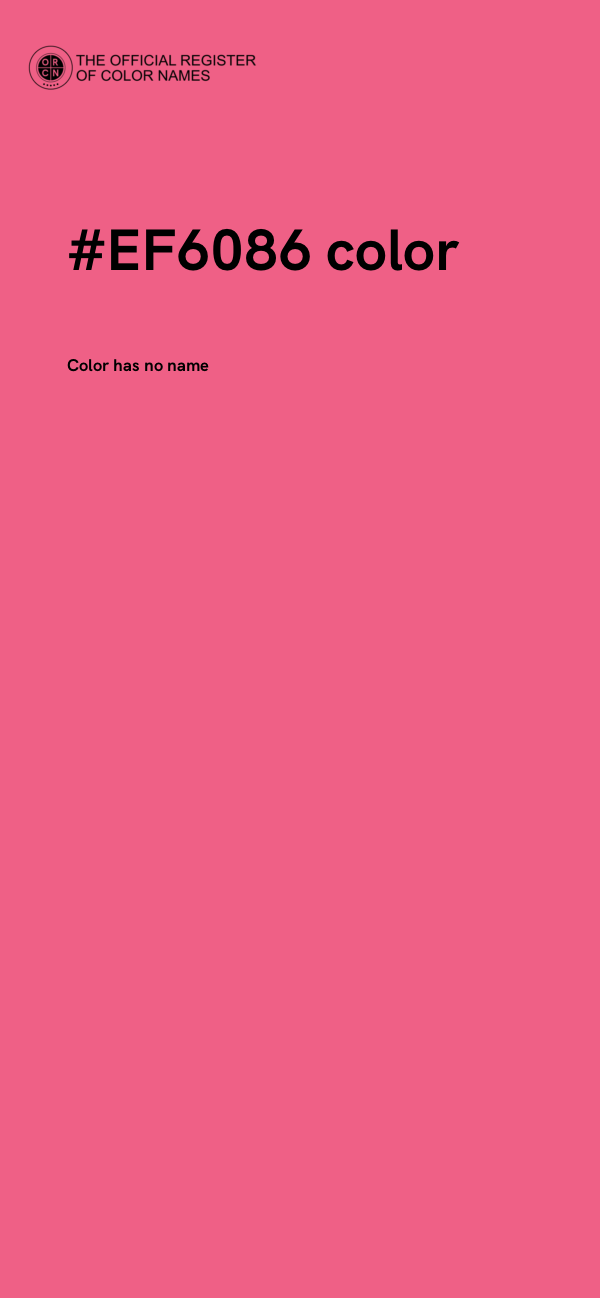 #EF6086 color image