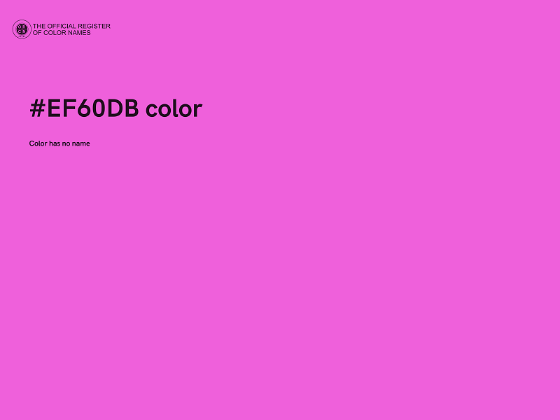 #EF60DB color image