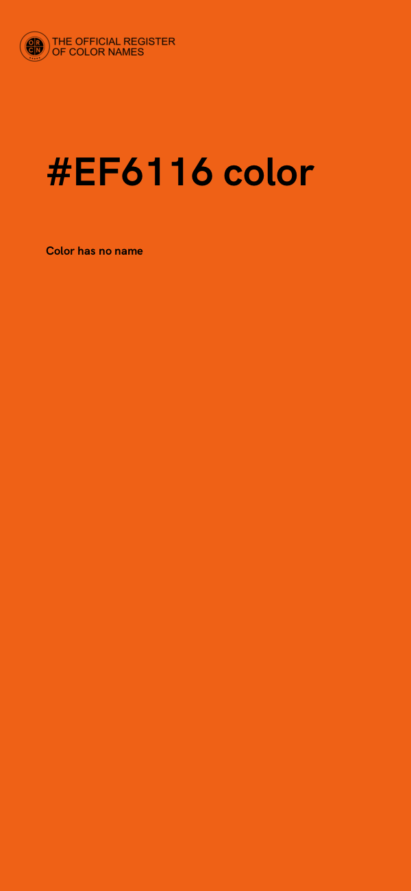 #EF6116 color image