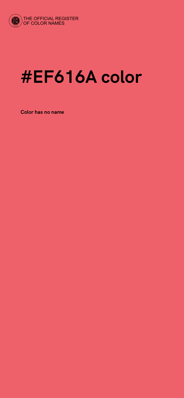 #EF616A color image