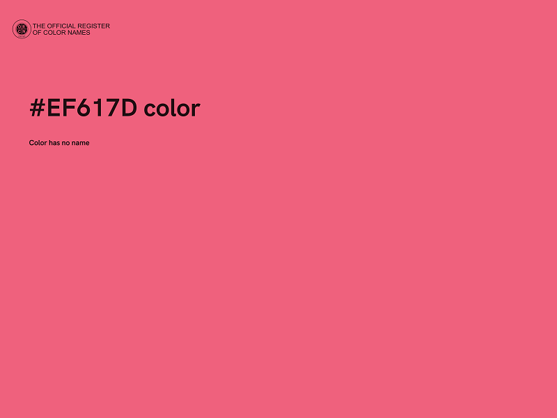 #EF617D color image